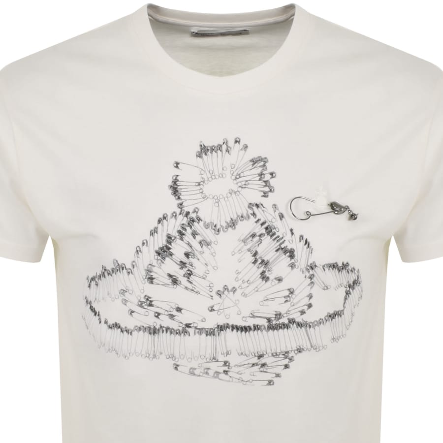 Vivienne Westwood Safety Pin T Shirt Off White